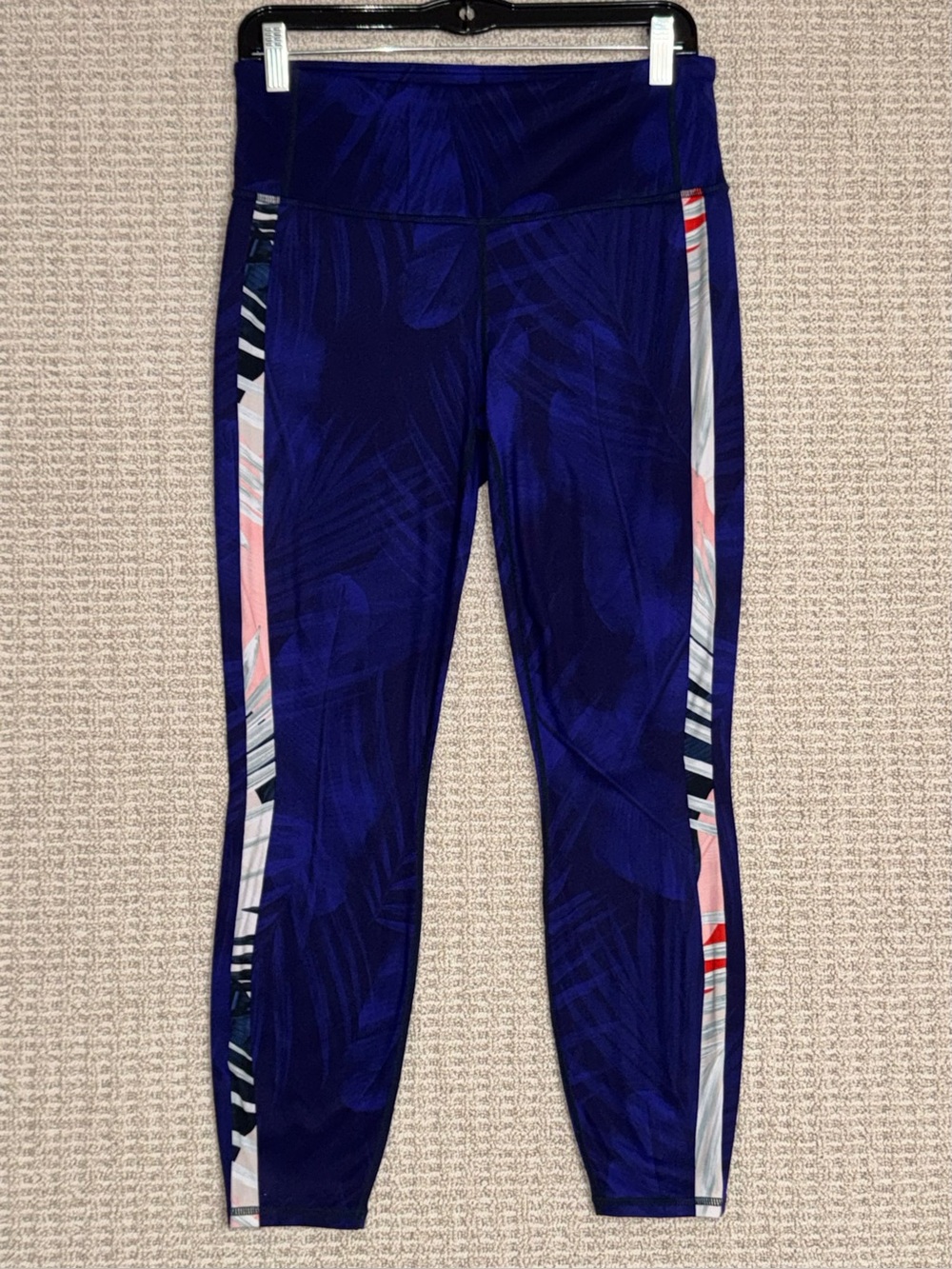 Athleta Tropical Print Leggings Women’s Size Medium Purple